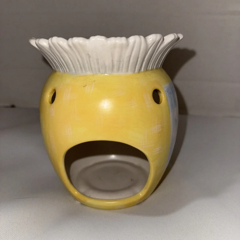 Yankee Candle Sunflower‎ Yellow Floral Ceramic Wax Warmer